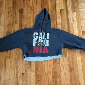 Cropped California Gray Sweatshirt
